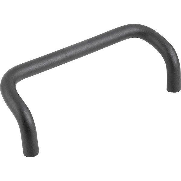 Pull Handle Angled A=86, L=96, H=45, Aluminum Black Anodized, D=M05